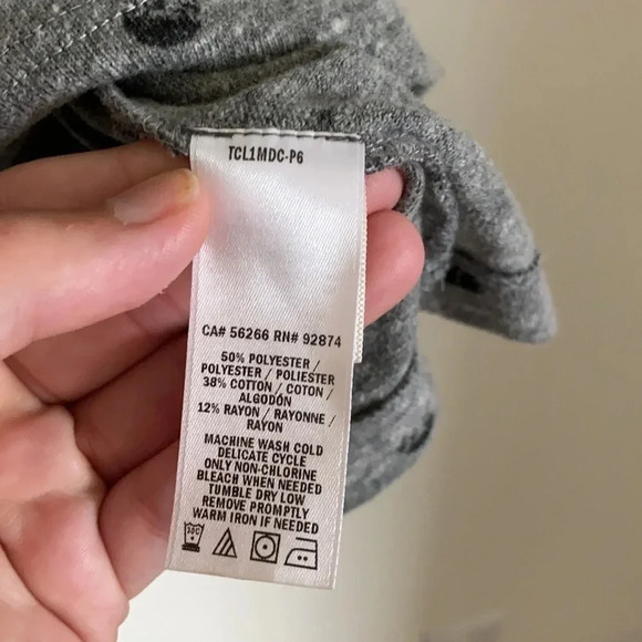 Splendid Gray knit polka dot oversized t-shirt - Picture 5 of 6